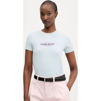 Pánské tričko Tričko Guess Jeans W4YI03.J1314 modrá 05X, vel. XL