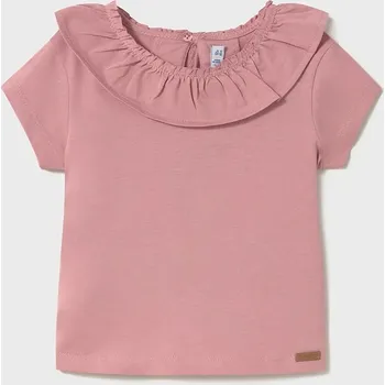 Dětské bavlněné tričko Mayoral růžová barva, 1045 1045.4F.Baby.PPYA 30X, vel. 98