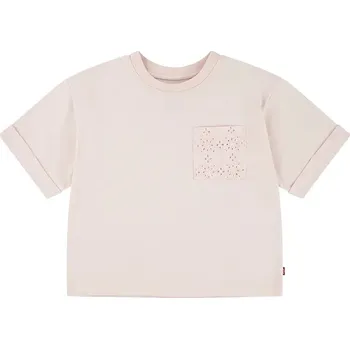 Dětské tričko Levi's ROLL CUFF MEET AND GREET T 3EM166 růžová 03X, vel. 116