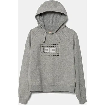 Chlapecká mikina Dětská bavlněná mikina Elisabetta Franchi EFFE147.0.FF002 šedá 09X, vel. 158