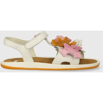 Dívčí sandály Dětské kožené sandály Camper K800582.35.38 bílá 00X, EUR 37