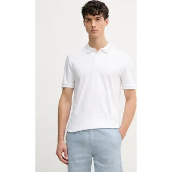 Bavlněné polo tričko BOSS 50531791 bílá 00X, vel. S