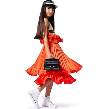 Dámská sukně Dětská sukně Karl Lagerfeld oranžová barva, mini, áčková, Z30475 Z30475.86.108 22X, vel. 102