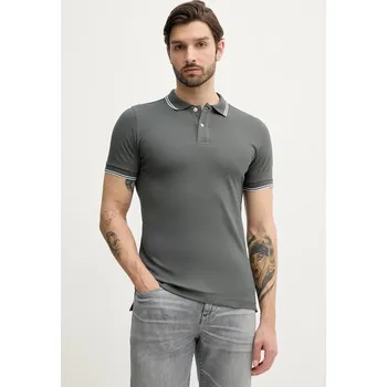 Pánské tričko Polo tričko Geox šedá barva, M5510R T3236 M5510R.T3236 90X, vel. S