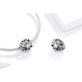 Přívěsek B-TOP Korálek LOTOSOVÝ KVĚT - STŘÍBRO 925