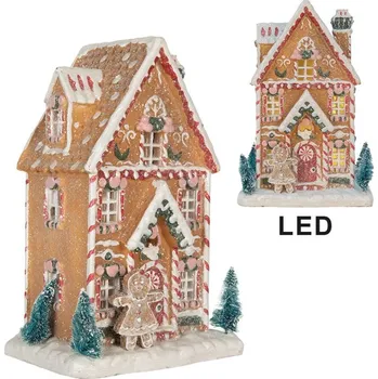 Perníkový LED domek s perníčkem Gingerbread Cotti Candy - 17*12*25 cm