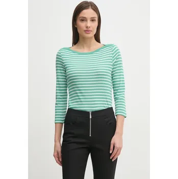 Pánské tričko Bavlněné tričko s dlouhým rukávem United Colors of Benetton 30YSD109W tyrkysová 67X, vel. M