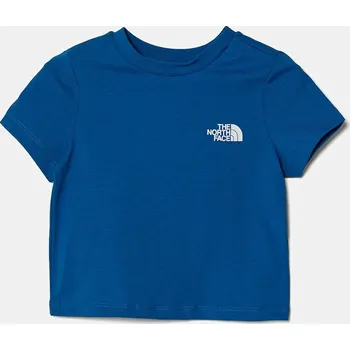 Chlapecké tričko Dětské bavlněné tričko The North Face KID BOX NSE S/S TEE modrá barva, s potiskem, NF0A89H5T4S1 55X, vel. 84-91