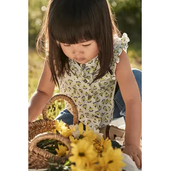 Kojenecké oblečení Dětská bavlněná halenka Mayoral 1105.4E.Baby.PPYA zelená 71X, vel. 80