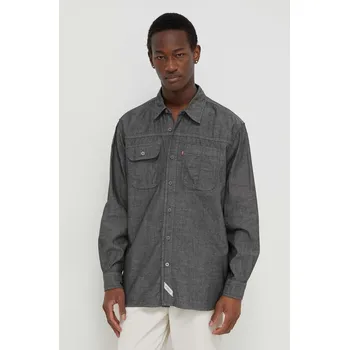 Pánská košile Džínová košile Levi's A7224 šedá 90X, vel. M