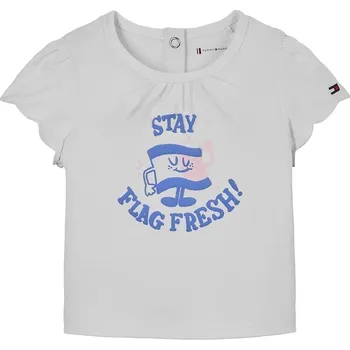 Pánské tričko Kojenecké tričko Tommy Hilfiger KN0KN01963.PPYA bílá 00X, vel. 74