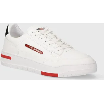 Pánské tenisky Kožené tenisky Polo Ralph Lauren Ps 300 bílá barva, 809931902001 809931902001.100 00X, EUR 44