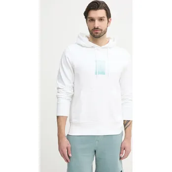 Dámská mikina Bavlněná mikina Calvin Klein Jeans J30J327525 bílá 00X, vel. L