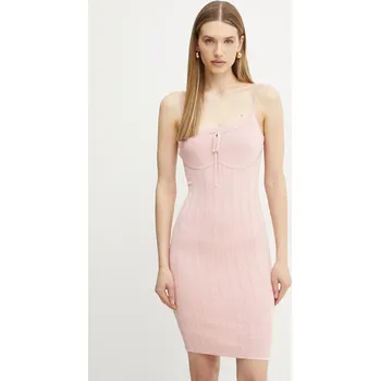 Dámské šaty Šaty Guess REINA W5GK67.Z3NX0 růžová 39X, vel. M