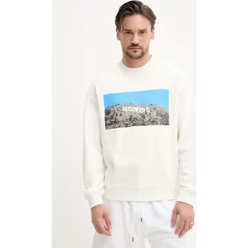 Dámská mikina Bavlněná mikina HUGO 50537546 béžová 01X, vel. XXL