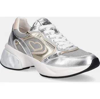 Dámská obuv Tenisky Love Moschino JA15296G1MIQG90A stříbrná SLV, EUR 41
