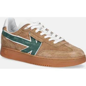Pánské tenisky Semišové sneakers boty Kaotiko BOSTON V SUEDE AQ005.04.2600 hnědá 82X, EUR 46