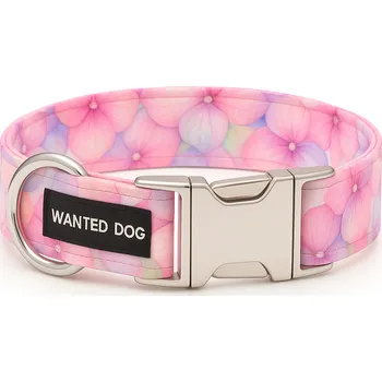 Obojek pro psa Wanted Dog ROMANCE Nylonový obojek pro psa Velikost: M, Typ spony: Plastová