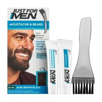 Stylingový přípravek Just For Men Moustache & Beard Color barva na vousy M45 Dark Brown Black