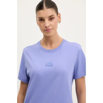 Bavlněné tričko The North Face Nature Relaxed fialová barva, NF0A8BVW0YI1 04X, vel. XS