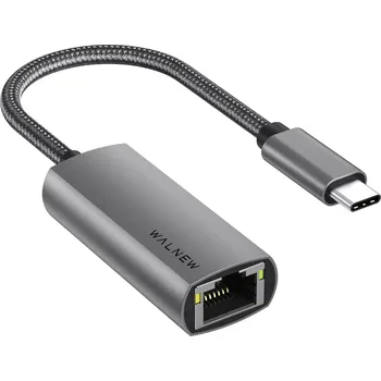 Datové redukce Walnew C10R USB C na RJ45 ethernet adaptér 1000 Mbps