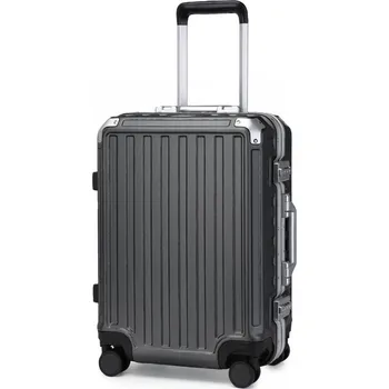 Supercase cestovní kufr s pevným hliníkovým rámem - černá - 42L KSS2481