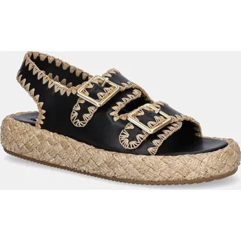 Dámské sandále Kožené sandály Steve Madden Portofino dámské, černá barva, SM11003073 SM11003073.05O 99X, EUR 39