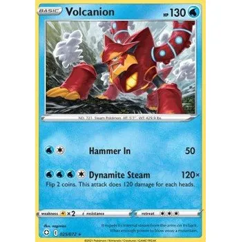 Volný čas Pokémon SHF 025/072 Volcanion - Shining Fates Stav: Near Mint, Verze: NORMAL