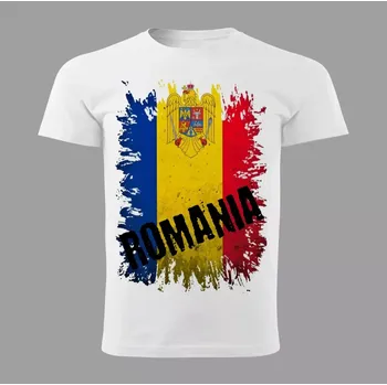 Pánské tričko tričko s vlajkou RUMUNSKA 134