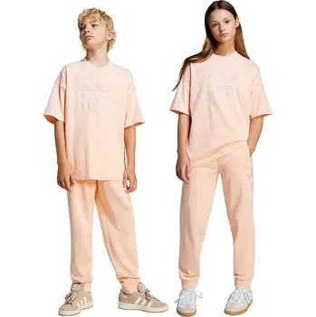 Chlapecké kalhoty Dětské bavlněné tepláky adidas Originals JC9143 oranžová 20X, vel. 176