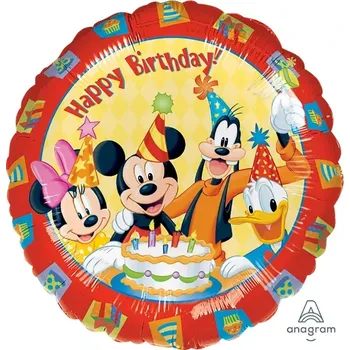 Balónek Fóliový balonek Mickey Mouse Clubhouse Happy Birthday 43 cm