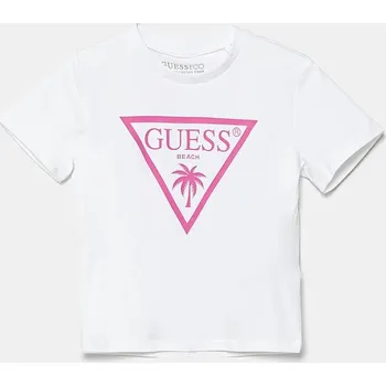 Dívčí oblečení Dětské tričko Guess L5GI29.J1314.PPYA bílá 00X, vel. 147-157