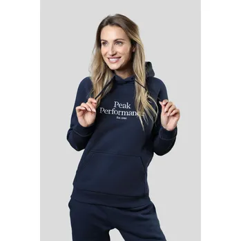 Dámská mikina MIKINA PEAK PERFORMANCE W ORIGINAL HOOD BLUE SHADOW