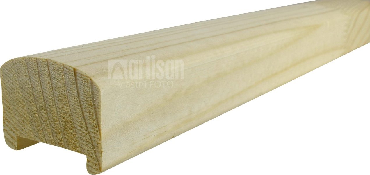 Dřevěné madlo na zábradlí 45x35x2500 - smrk MD4535