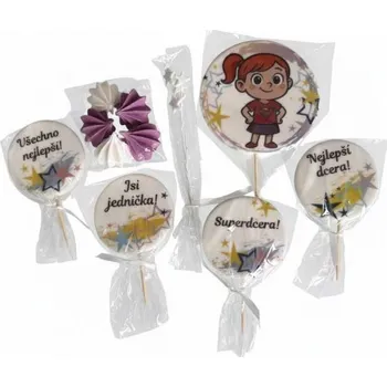 Jedlá dekorace na dort Cukrová dekorace Pro dcerku - I LOVE CAKES