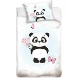 Dadka Vracov Carbotex Roztomilá panda bavlněné povlečení do postýlky Rozměr: 1x 40 x 60 a 1x 100 x 135 cm