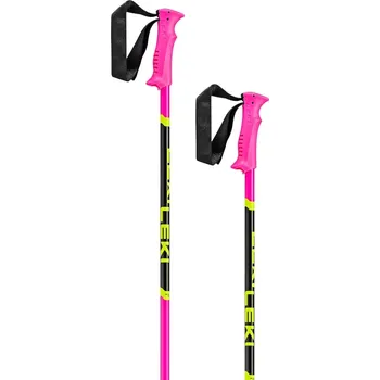Sjezdová hůlka Leki Racing Kids - neon pink/black/neon yellow 95
