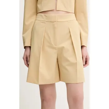 Dámské kalhoty Kraťasy HUGO 50537900 béžová 12X, vel. 34