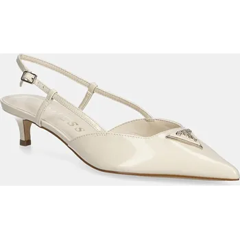 Dámské lodičky Lodičky Guess JESSON2 béžová barva, FLJSS2 PAF05 FLJSS2.PAF05.CREAM 01X, EUR 36