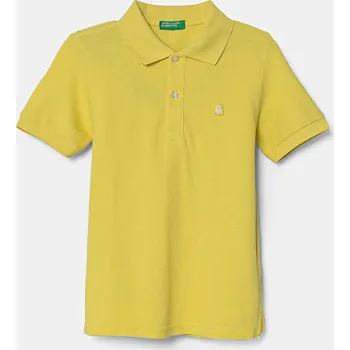 Dětská bavlněná polokošile United Colors of Benetton 3089G3008.P.Season.PPYA zelená 71X, vel. 82