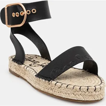 Dámské sandále Sandály Pepe Jeans ARAMI BRAND dámské, černá barva, PLS90681 99X, EUR 37