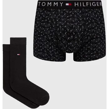 Boxerky Set boxerek a ponožek Tommy Hilfiger UM0UM03048 černá 99X, vel. S