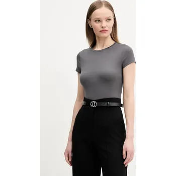 Pánské tričko Tričko Hollister Co. šedá barva, KI339-5043 KI339.5043.131 90X, vel. XXS