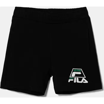 Chlapecké kraťasy Dětské kraťasy Fila LEENDE FAK0415 černá 99X, vel. 122-128