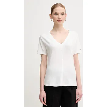 Pánské tričko Tričko Tommy Hilfiger bílá barva, WW0WW46114 00X, vel. XXS