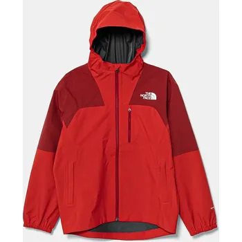 Chlapecká bunda Dětská bunda The North Face TEEN HIKE PACKABLE SHELL červená barva, NF0A8AY47IR1 33X, vel. 146-151