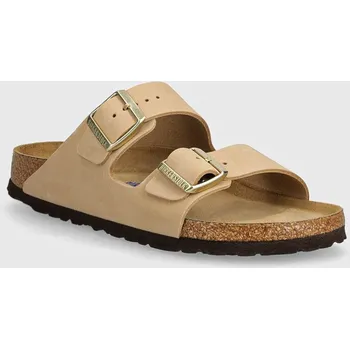 Dámské pantofle Nubukové pantofle Birkenstock Arizona SFB 1019016 béžová 08X, EUR 36