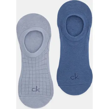 Pánské ponožky Ponožky Calvin Klein 2-pack pánské, modrá barva, 701231366 55X, vel. ONE SIZE