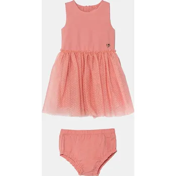 Dámské šaty Kojenecké šaty Guess růžová barva, mini, áčková, A5RK08 KAUH0 A5RK08.KAUH0.PPYA 38X, vel. 62-68