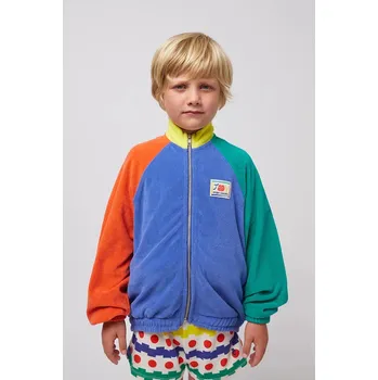 Chlapecká mikina Dětská mikina Bobo Choses Smiling 125AC048 modrá 55X, vel. 135/148